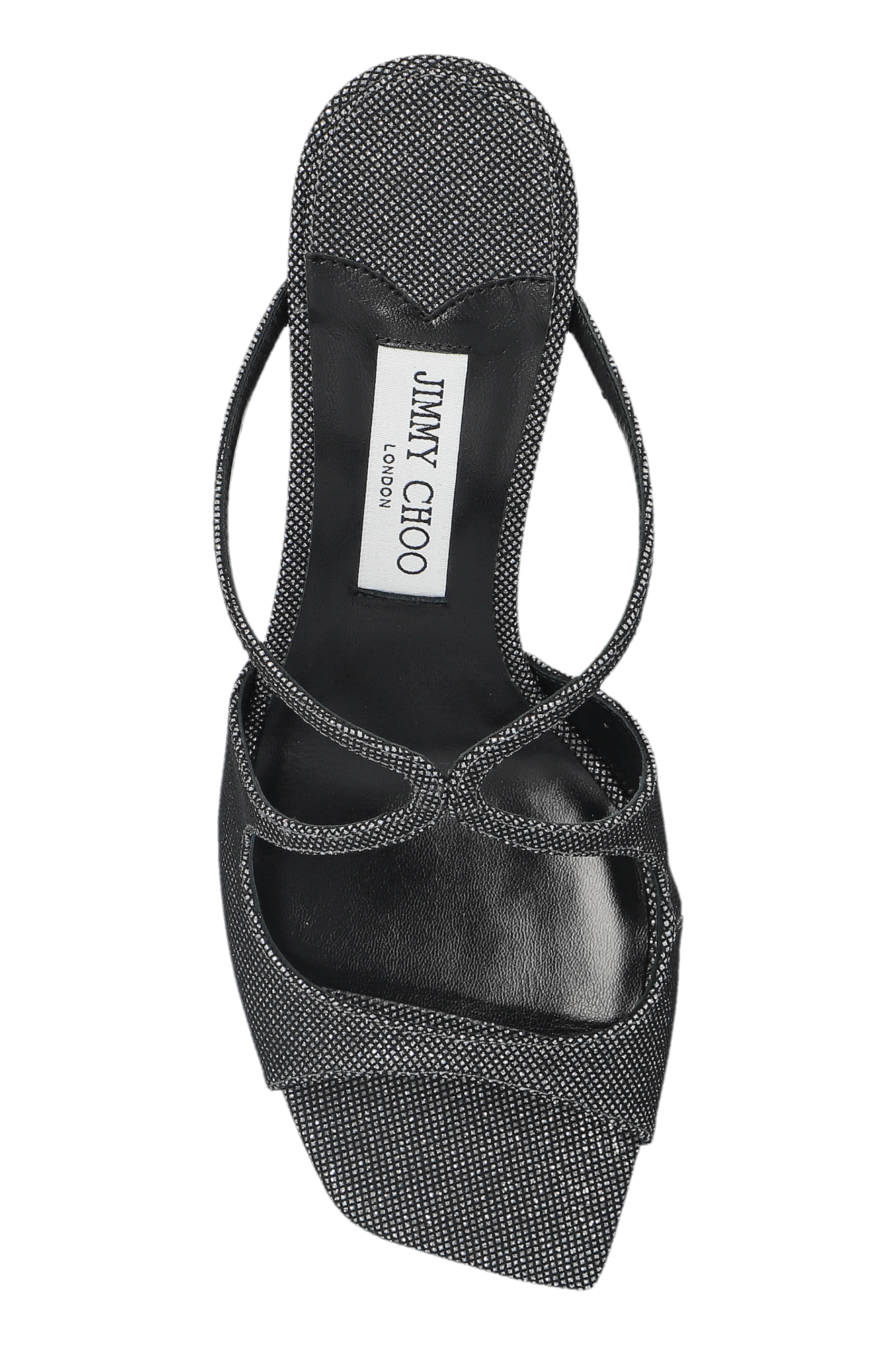 Anise 75 | Silver Metallic Leather Sandals | JIMMY CHOO